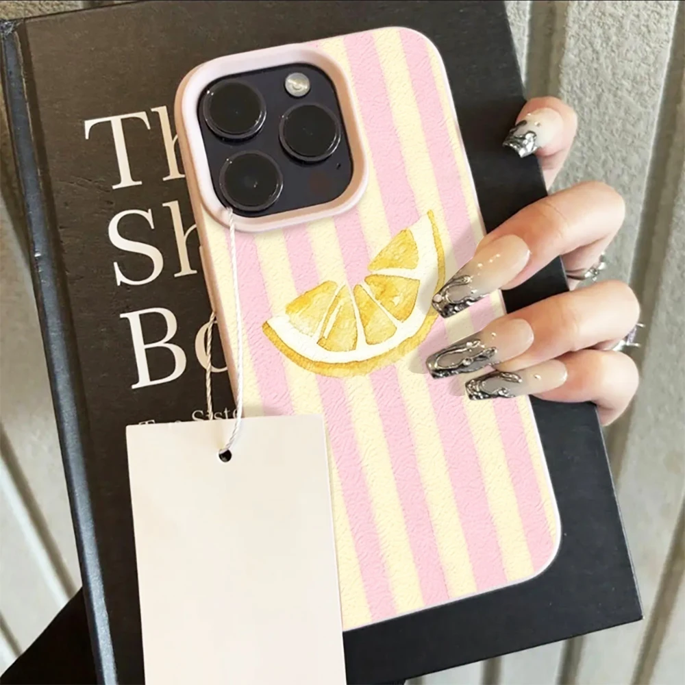 Fresh Lemon Striped Phone Case - Phone Cases Australia ulasan dan harga