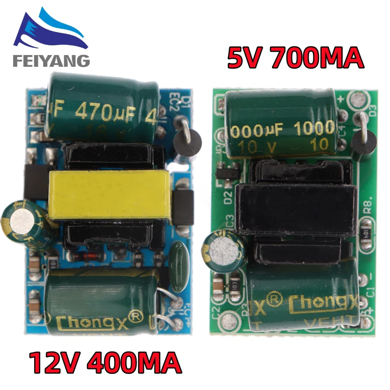 Módulo de fuente de alimentación con interruptor aislado, 5V, 700mA (3,5 W), 12V, 400mA, 5W, para Arduino AC-DC, módulo reductor de 220V, giro de 5V