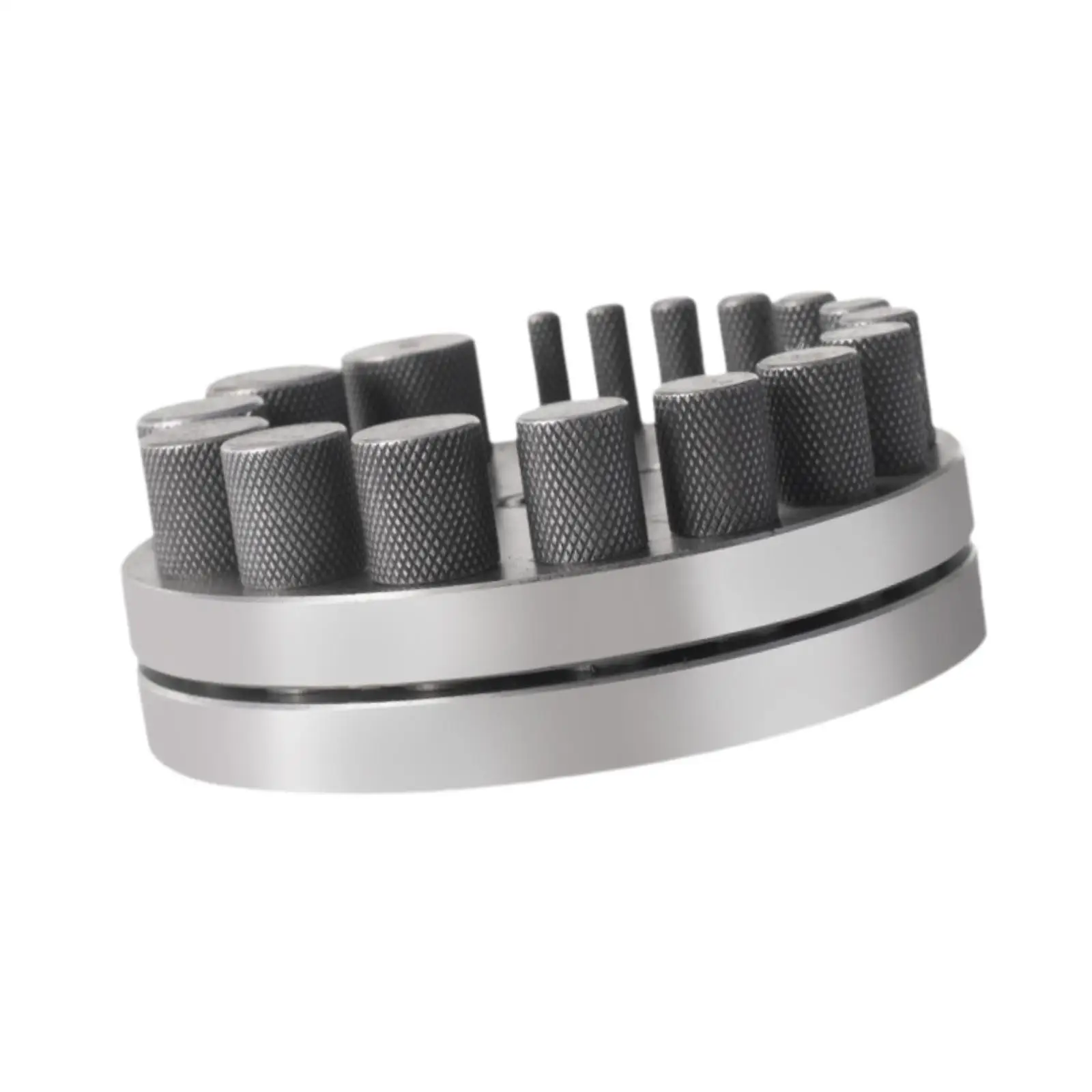 Round Disc Cutter Set Manual Round Punch Flat Bottom Heavy Duty 17 Dies Pendant