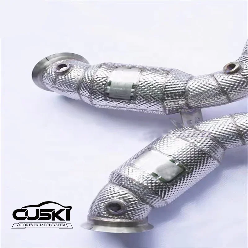 Exhaust Downpipe สําหรับ S63 4.0T 2022-2023 ประสิทธิภาพสูงไม่มีท่อไอเสีย Downpipe ความร้อน