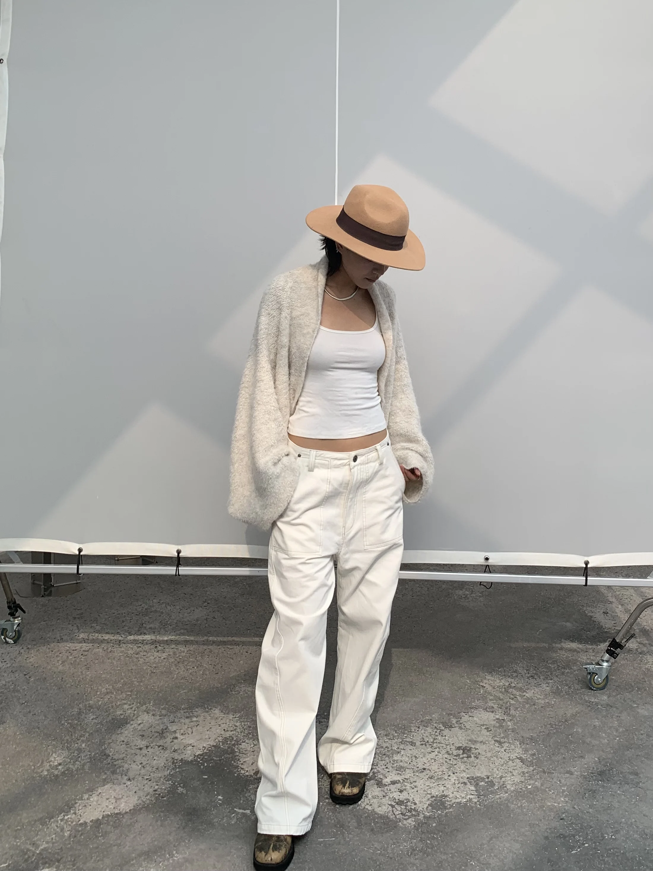 

Кардиган с рукавами «летучая мышь» и круглым вырезом, свободный, повседневный, винтажный, из полиэфирного волокна, коллекция Зима 2025