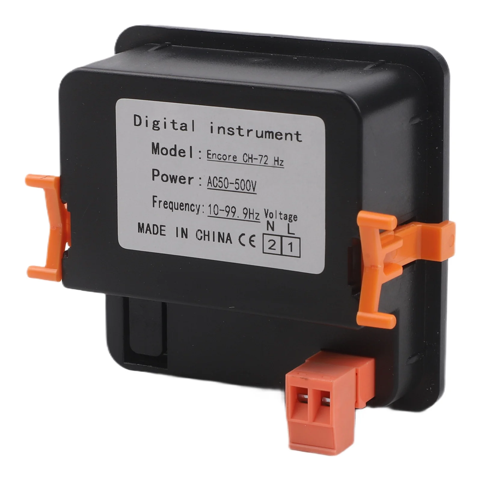 AC50-500V 3-in-1 LED Three-Screen Display Digital Voltage Current And Frequency Meter Tester ABS Power Tool Accessories