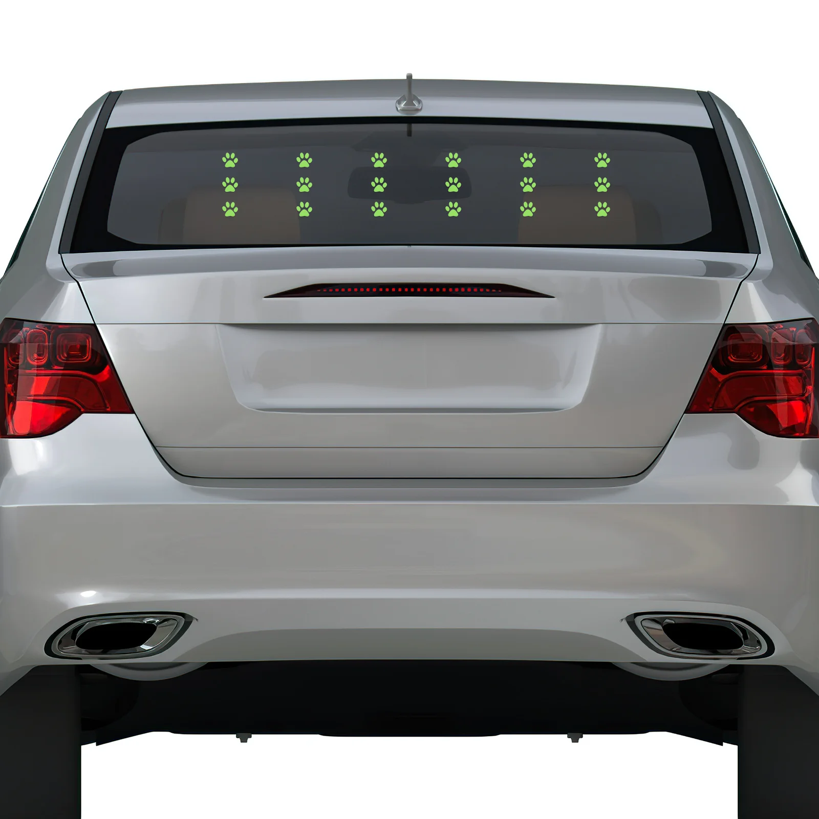 

24Pcs Cat Footprint Car Decal Strong Adhesion Waterproof Sticker for Vehicle Body Window Scratch Protection Reusable Fun Car