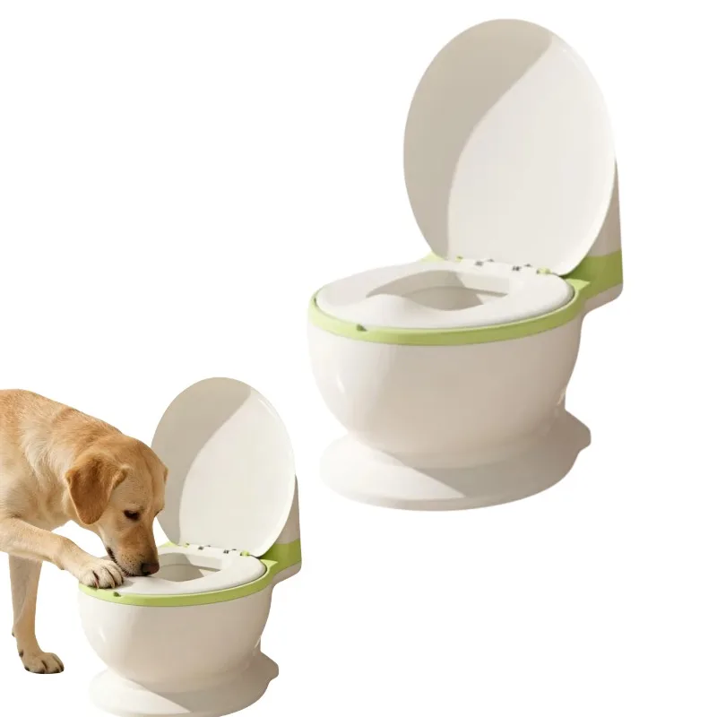 

Novelty Toilet Shaped Dog Bowl Funny Slow Feeder Anti Choke Design Neck Protective Water Dish for Medium Large Breeds Pet