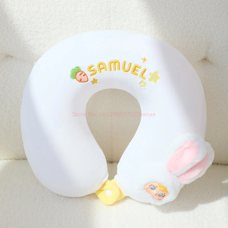 Samuel-repos de cabeza en forma de U, caja ciega, avión de viaje, almohada para el cuello, almohada portátil para dormir en coche, almohada para el cuello