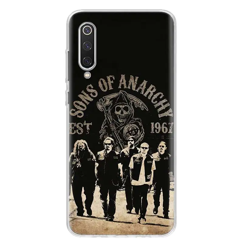 American TV Sons of Anarchy Phone Case Cover for Xiaomi Redmi Note 13 14 12S 12 11 Pro Plus 11S 11T 11E 10 10S Soft Print Coque 