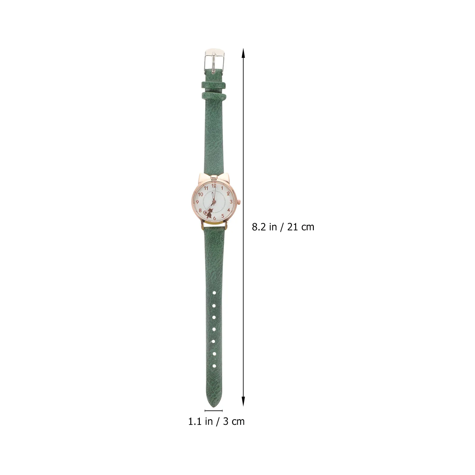 1Pcs Night Luminous Watch Quartz Wristwatch Fashion Cartoon Cat Pattern Comfortable All Occasion Gift Delicate