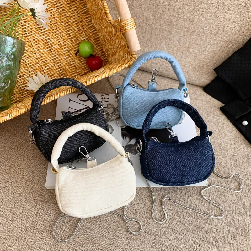 Children Messenger Bags Creative Denim Purse and Handbag Crossbody Bag for Girl Designer Bags Mother Kid Bags for Girl Сумка Sac