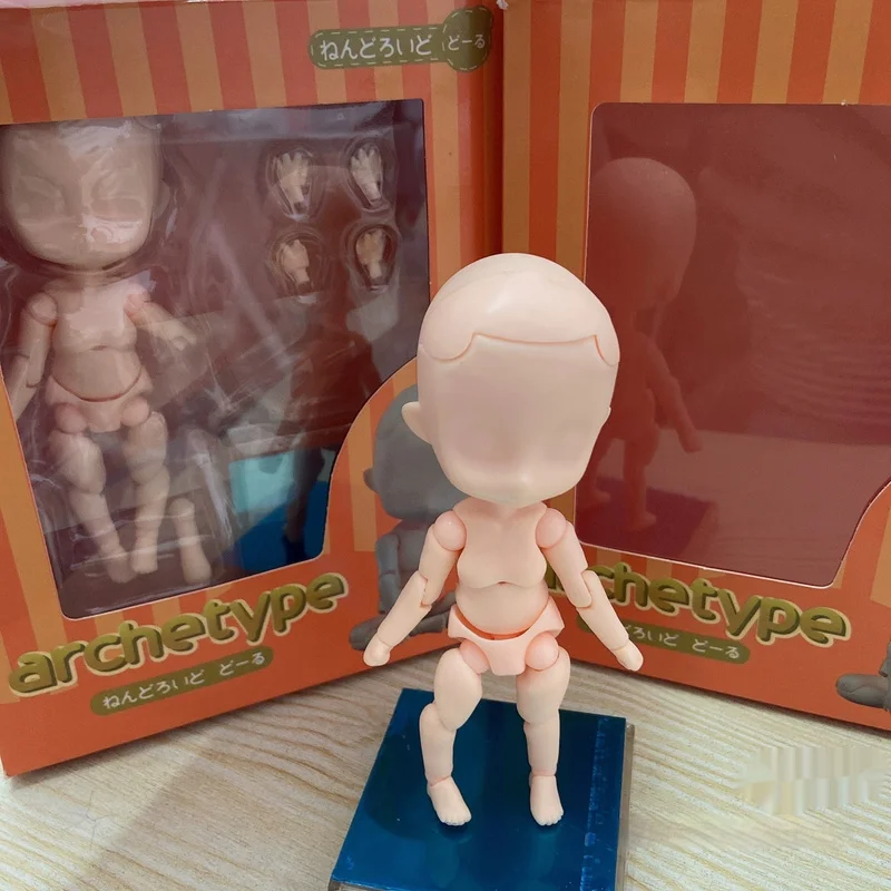 

10cm Gsc Clay Doll Body Model Mini Action Figure Toy Art Sketch Painting Anime Figures Boy Girl Face Changing Movable Figurine