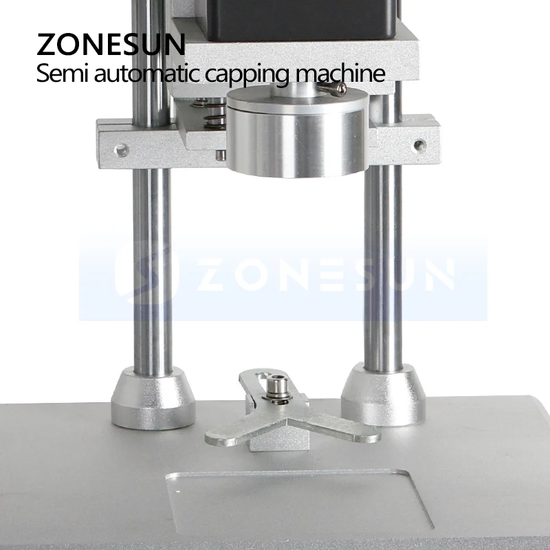 ZONESUN Semi atuo New Desktop Electric Cream Bottle Capping Machine Screw Capper Glass Plastic Bottle Cap Sealing Machine