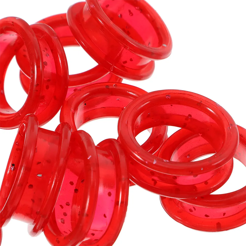 10 Pcs Scissors Barber Finger Grips Hair Cutting Rings Shears Inserts Grooming Thumb