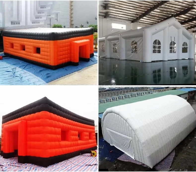 Customized giant inflatable big air ice cube bubble tent inflatable cube party wedding tent