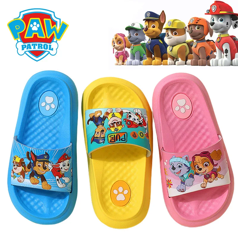 Paw Patrol pantofole estive bambini diapositive ragazzi ragazze bagno infradito casa scarpe basse antiscivolo sandali divertenti per bambini