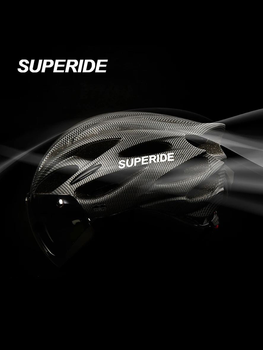 AliExpress superide SUPERIDE Ultalight Cycling Helmet with Magnetic Googles & Sun Visor Men Women In-mold Road Bike MTB Bicycle Helmet