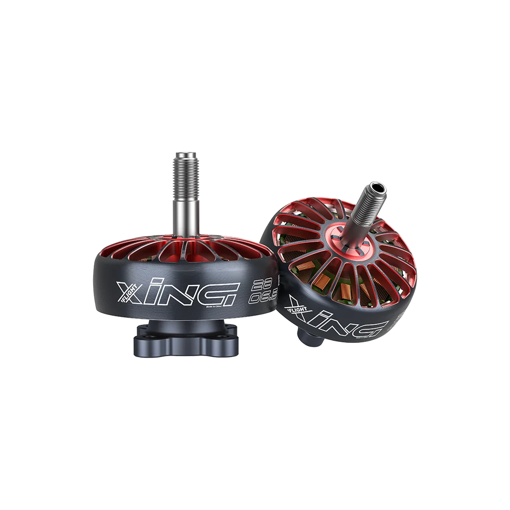 IFlight XING 2806.5 Drone Motor Single / 4 Pack, 5mm Titanium Alloy Shaft 7075 CNC Rotor 2‑6S Input for Large LR Quadcopters