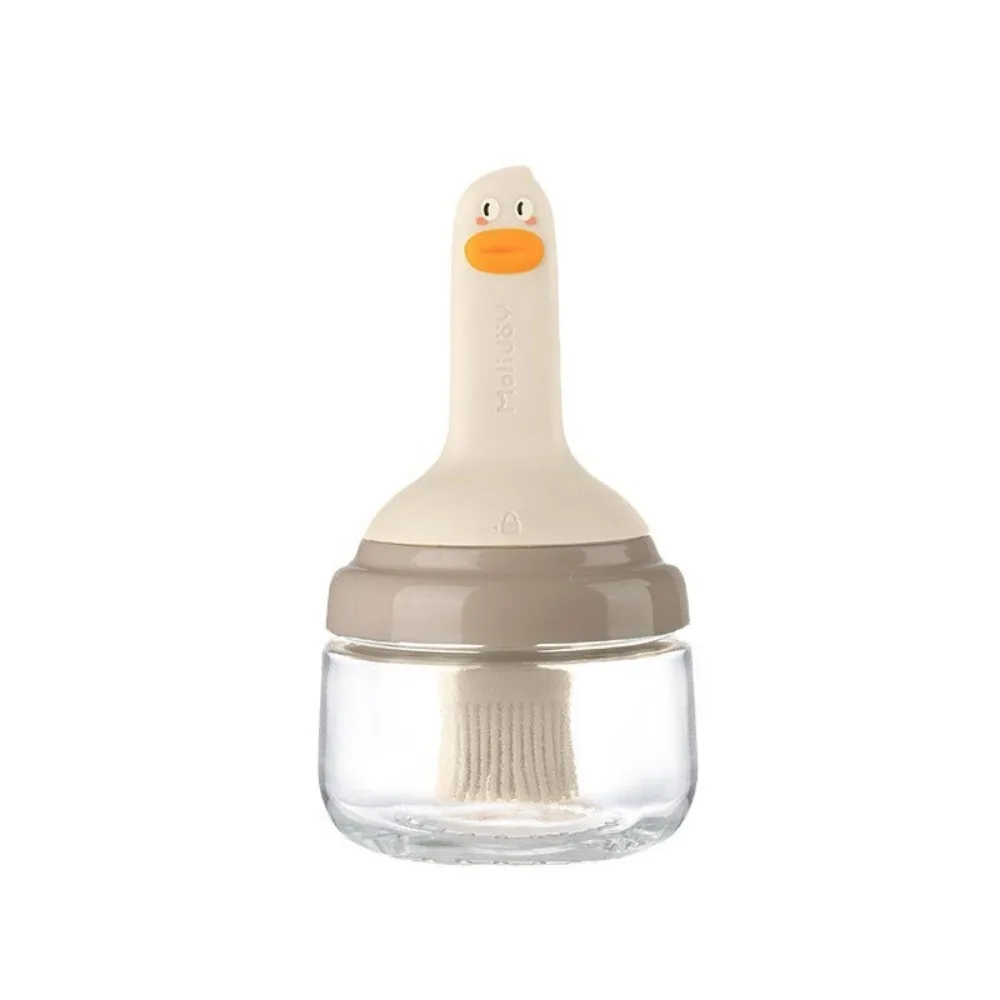 Easy to Clean All-in-One Cartoon Oil Brush High-value Food-grade Kitchen Oil Brush Silicone Oil Bottle Barbecue