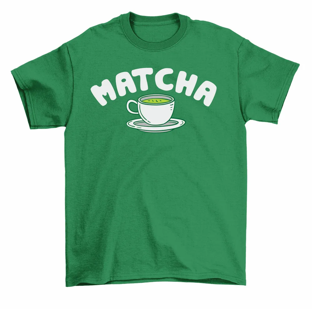 Matcha Green Tea T-Shirt Men Women Unisex High Quality 100%Cotton Short Sleeve