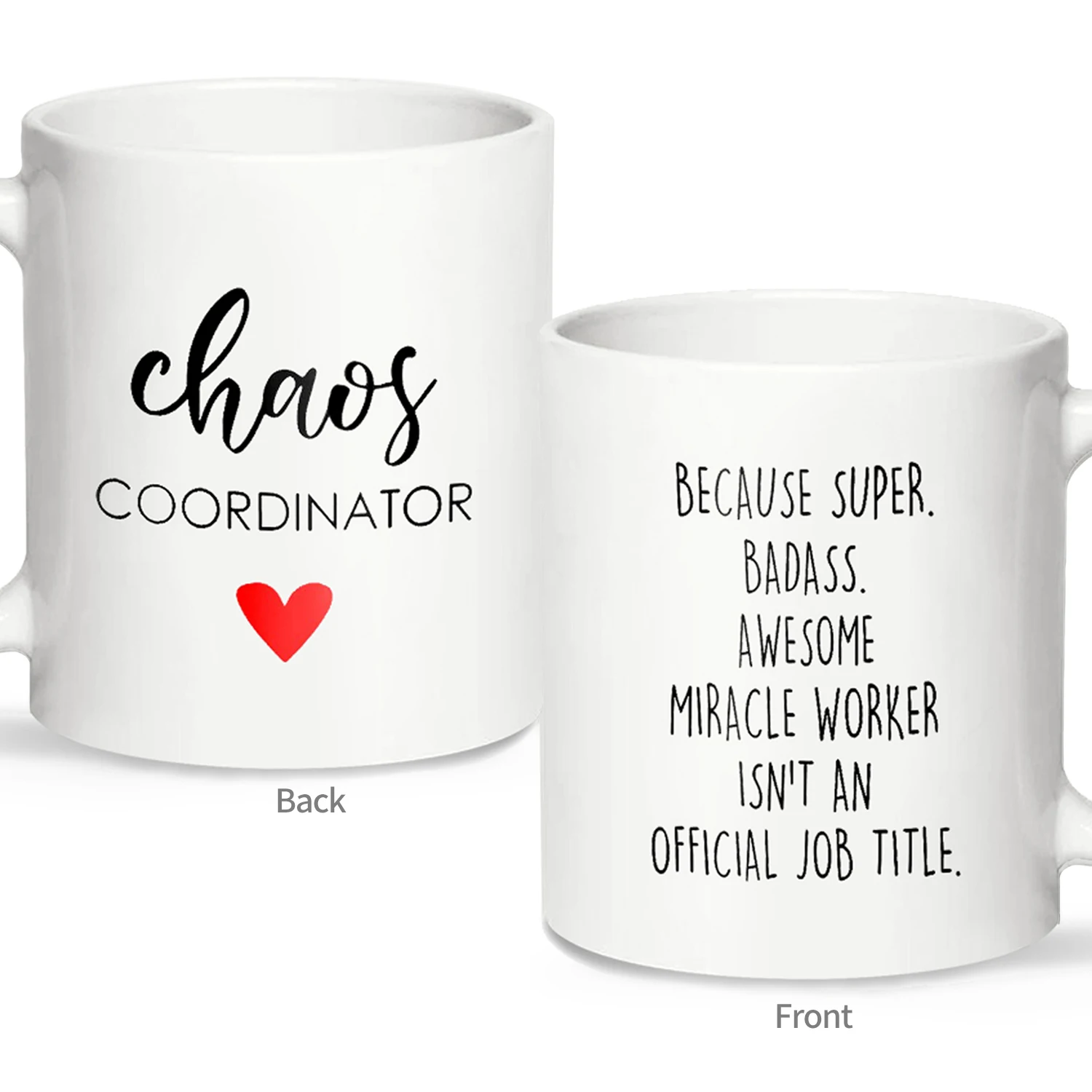 1pc, 11 Oz Frosted Glass Mug, Gifts for Women, Chaos Coordinator Coffee Mug, Unique Gift idea for Boss Lady, Her, Mom, Boss