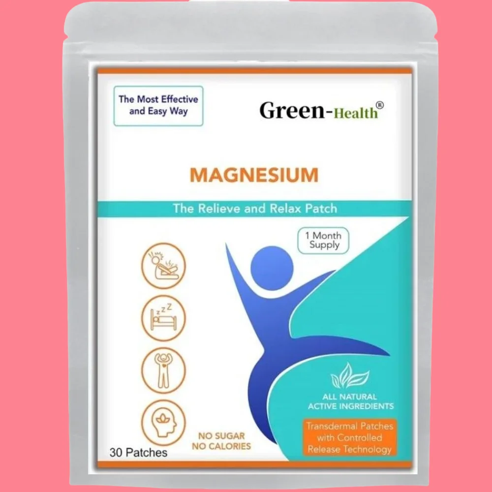 

Magnesium Transdermal Patches Muscle, Bone, Nerve Health Support Calming - 30 Patches One Month Supply