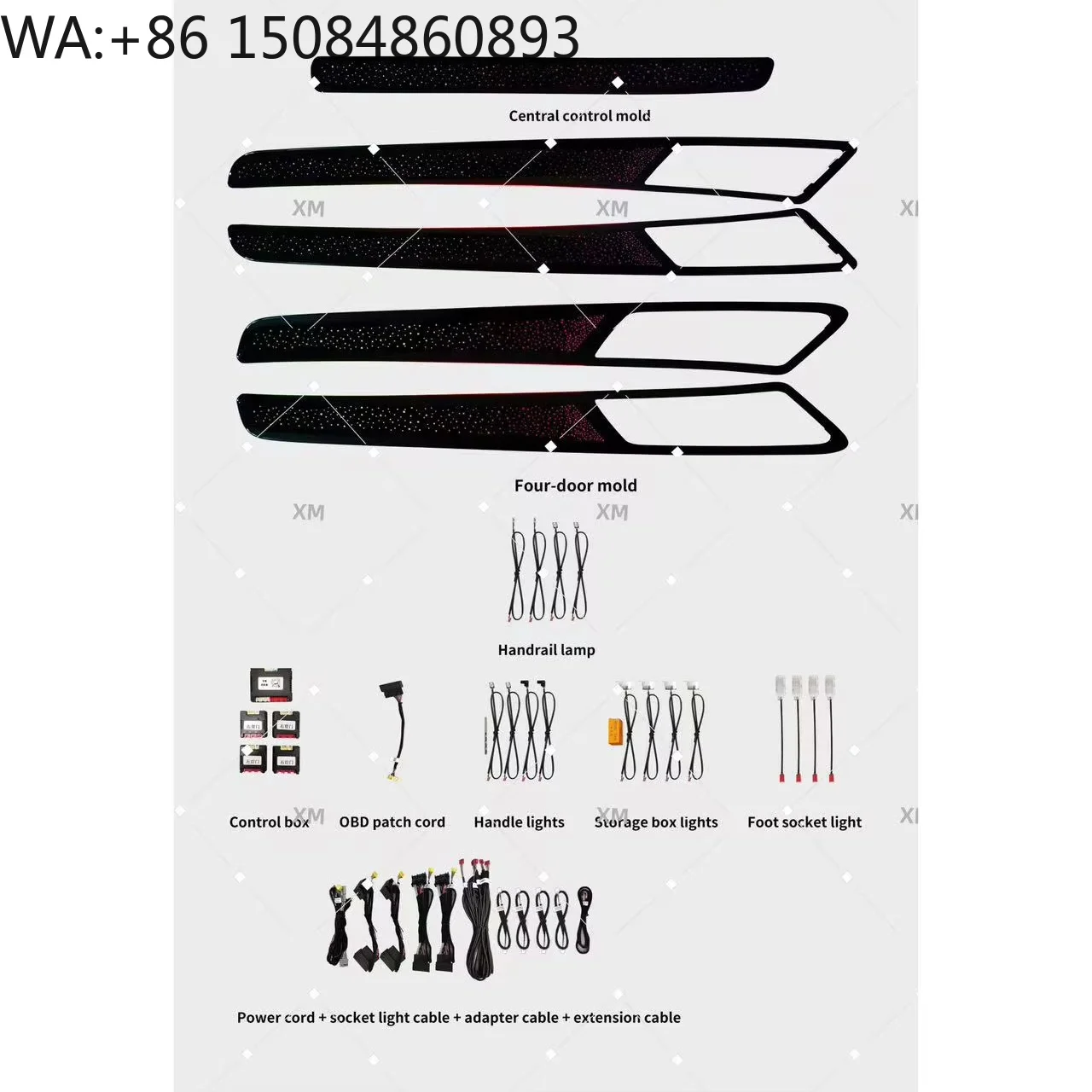 2014-2020 Hatchback Starry Sky Symphony Ambient Light Panel High End Interior Modified Decor Lighting Parts