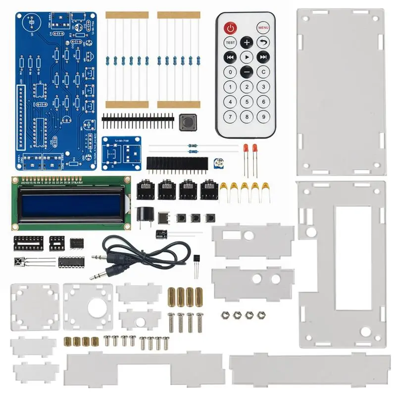 

Электронный DIY-набор AT82-DC 5V: Инфракрасный декодер Морзе-кодировки, плата для научных экспериментов с корпусом