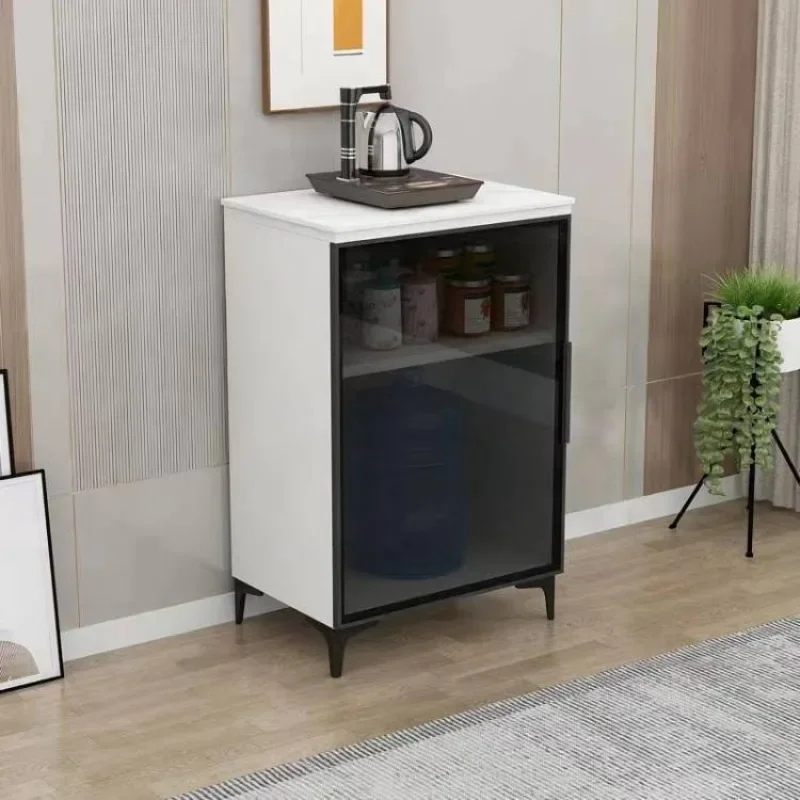 Light luxury sintered stone living room sideboard, tea cabinet, water dispenser, kitchen storage cabinet, storage kettle, single