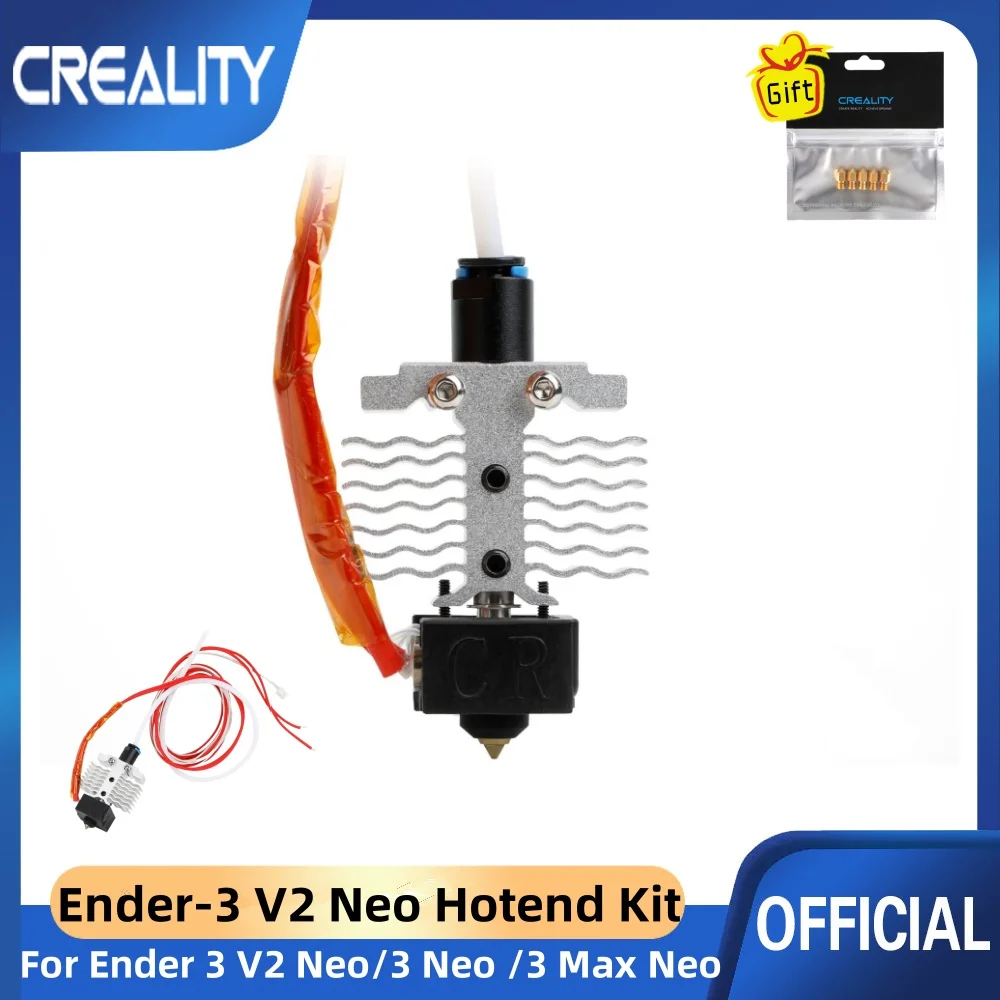 

Creality Ender-3 V2 Neo Hotend Kit Assembled Extruder Hotend Kit for Ender-3 Max NEO/Ender-3 NEO 3D Printer Parts