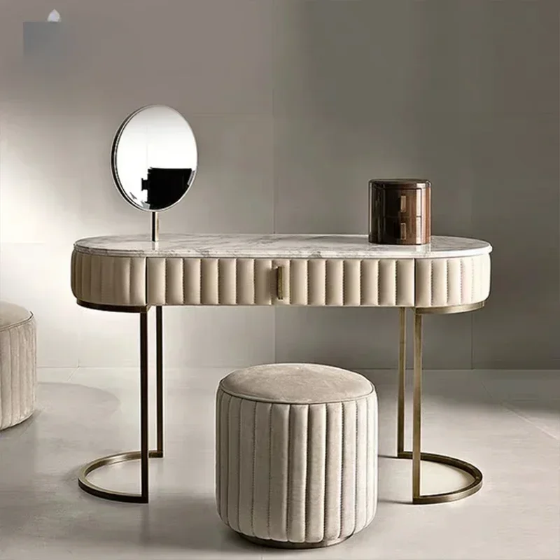

Best Seller First Hot Sales Oval Stainless Steel Silver Mirror Cabinet Contemporary Dresser And Chest Glossy White Marble Top 2
