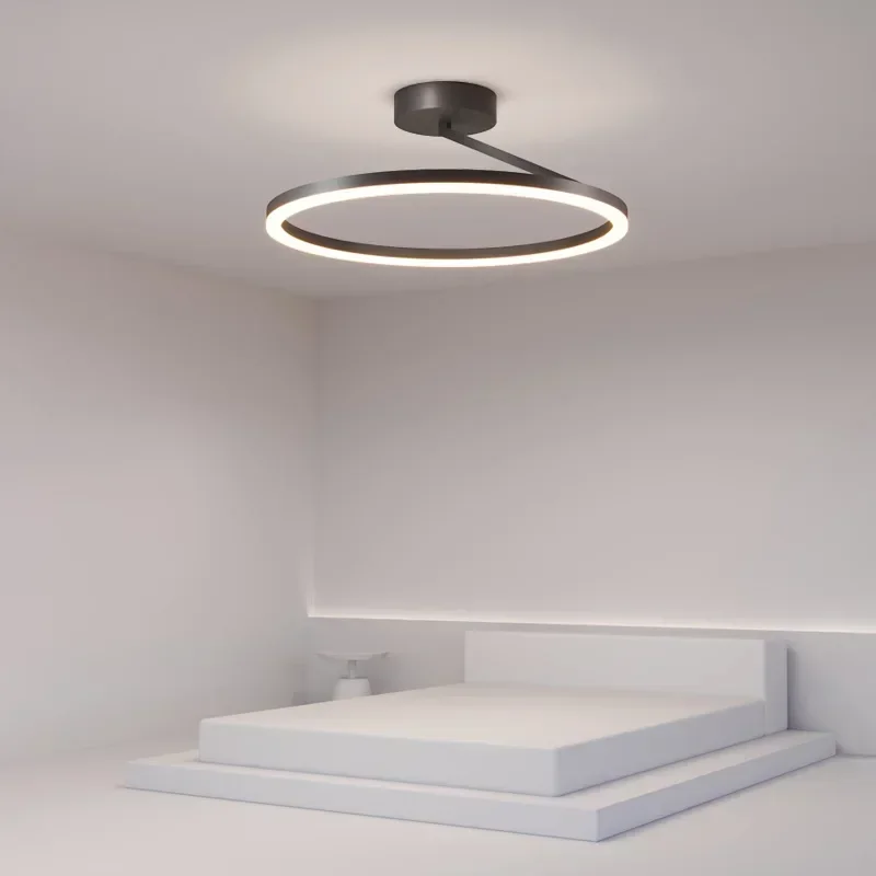 

Nordic Designer's Minimalist Ring Ins Study Bedroom Dining Room Balcony LED Ceiling Light