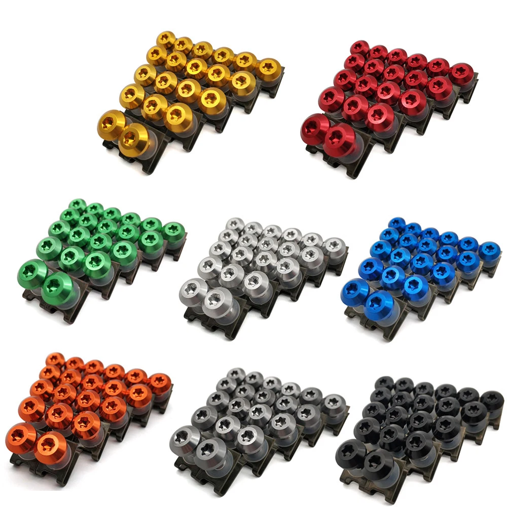 For Honda cbr 600 rr 1000rr 1100xx 1100 xx 929 VTX1300 Motorcycle Fairing Aluminu hexagon socket Screws Clips Body Spring Bolt