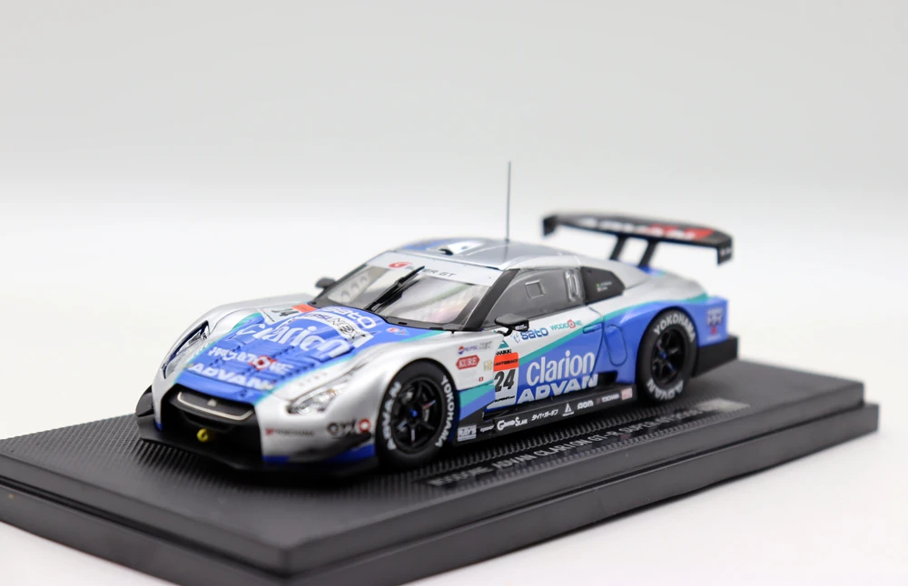 

Ebbro 1/43 Scale Woodone Advan Clarion GT-R Super GT 2008 No.24 Diecast Alloy Toys Racing car model for collection