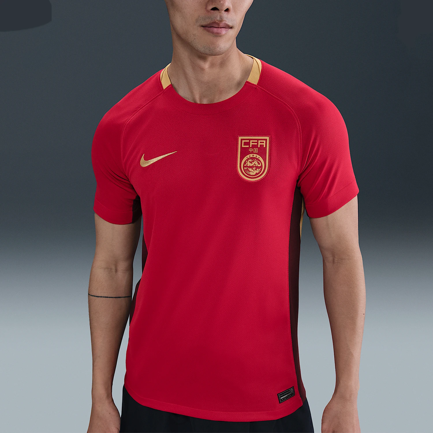 

Nike genuine Dri FIT men's sports football training breathable jersey FZ9018-687