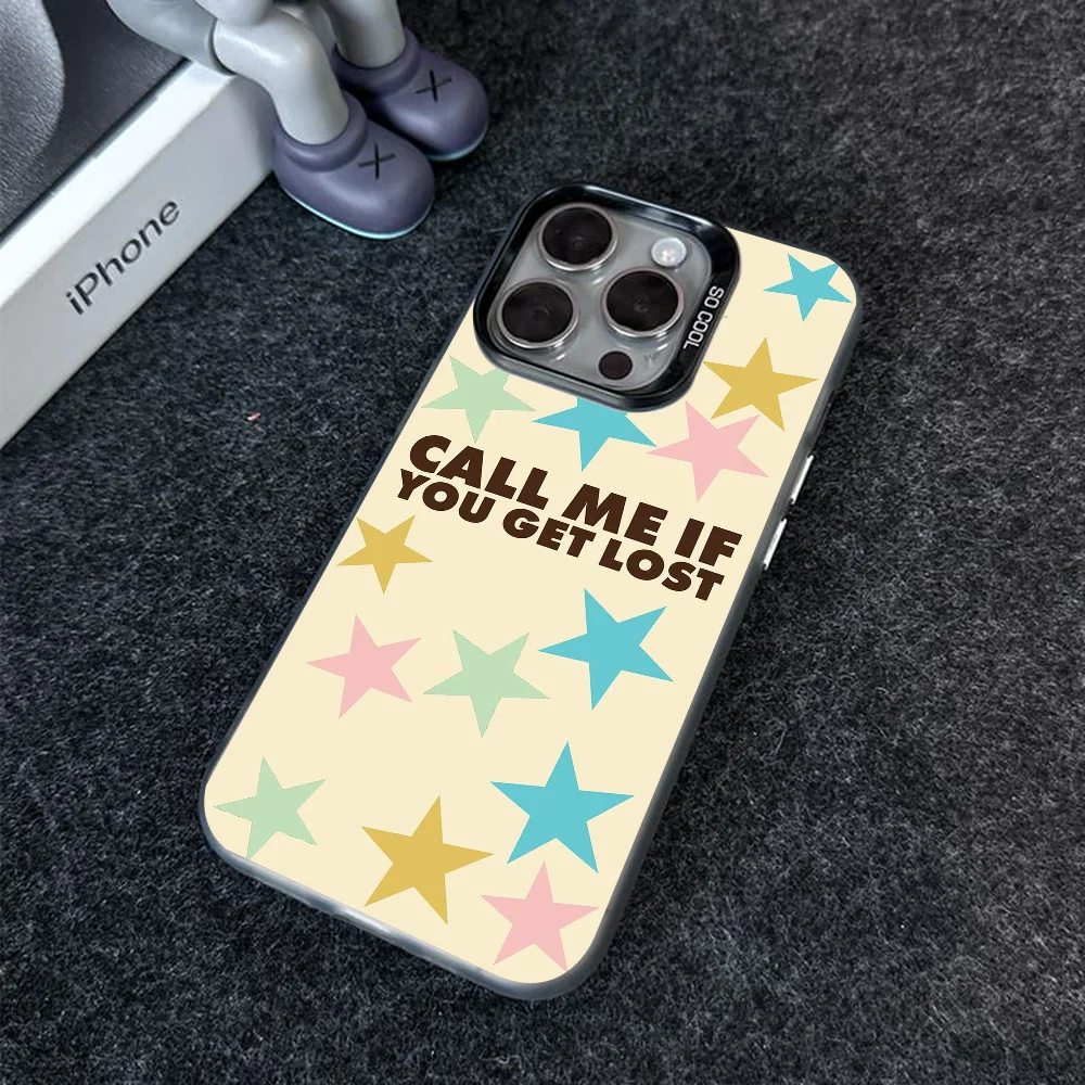 

call me if you get lost Phone Case Phone Case IMD color silver shell For iPhone 16 15 14 13 12 11 Pro Max Plus