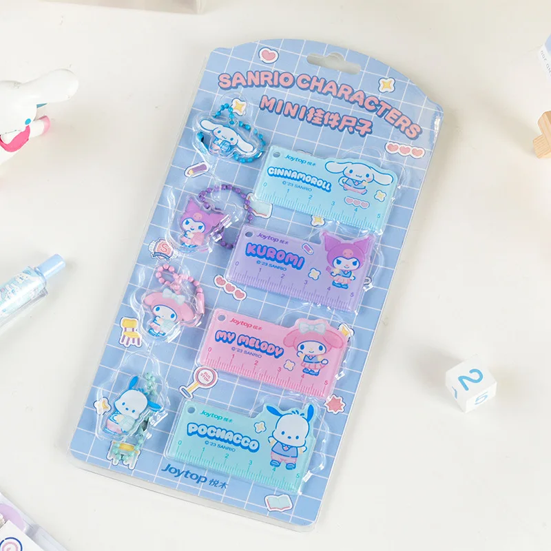

12 Sets Genuine Sanrio Joytop School Mini Ruler Pendant Cute Stationery Ruler Decoration School Supplies Stationery Wholesale