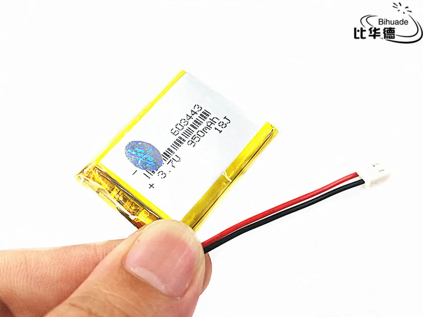 Liter energy battery JST 2.54mm 3.7V,950mAH 603443 Polymer lithium ion / Li-ion battery for tablet pc BANK,GPS,mp3,mp4