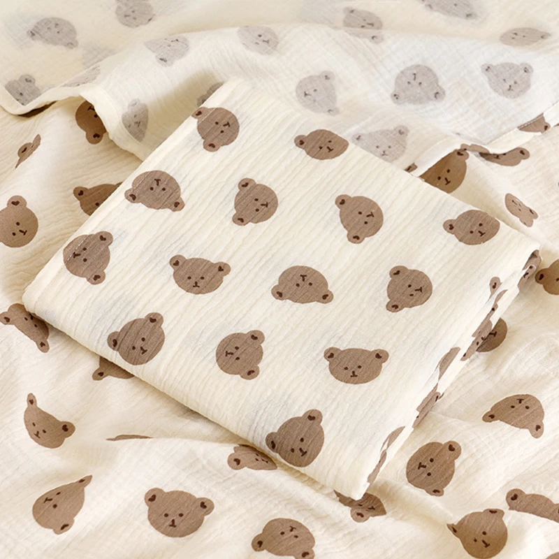 Baby Blanket Muslin Swaddle Newborn 2 Layer Cotton Bath Towel Summer Stroller Cover Wrap Gauze Toddler Sleep Blanket Baby Items