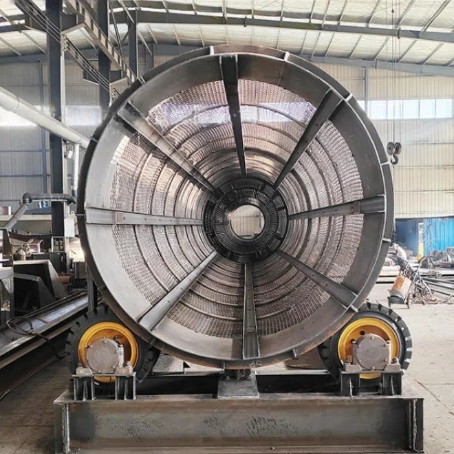 2026 Heavy-duty Shaftless Drum Rotary Trommel Screener for Sand and Mineral Screening Sieves