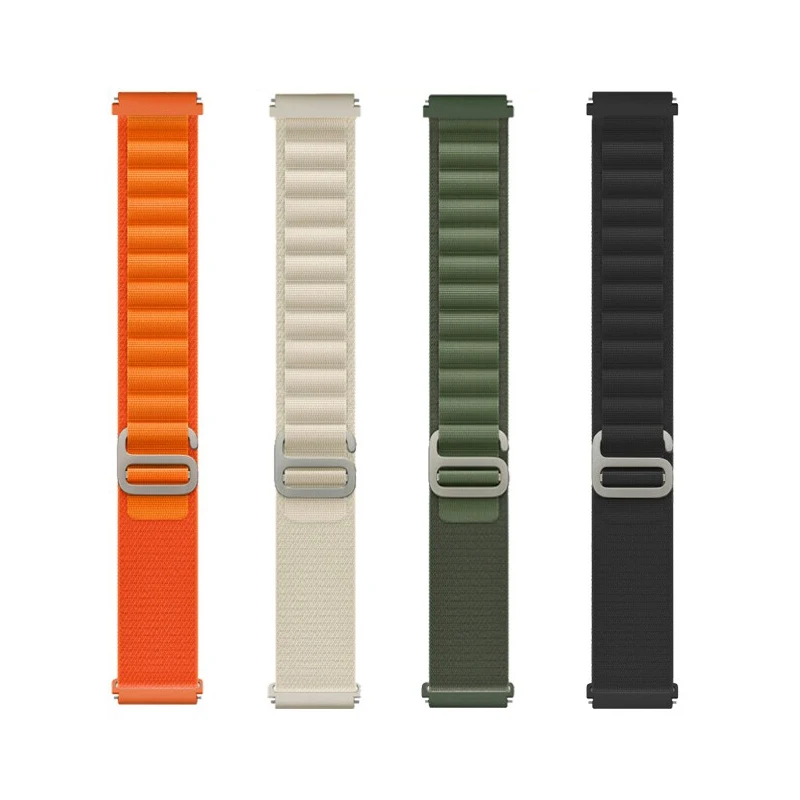 Alpine loop Strap For Amazfit GTS 2/4/3/GTS 2/4 Mini/GTR 4/2/2e 20mm/22mm Correa Bracelet Amazfit bip 6 5 3/u pro Series band