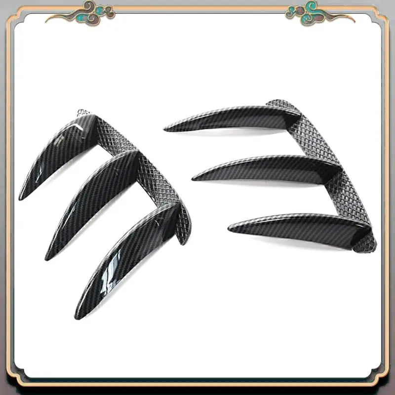 A73Q-سيارة ألياف الكربون المصد الخلفي سبويلر الجانب منفذ الهواء الجناح Canard زعنفة لمرسيدس بنز الفئة W176 A200 A260 ل AMG