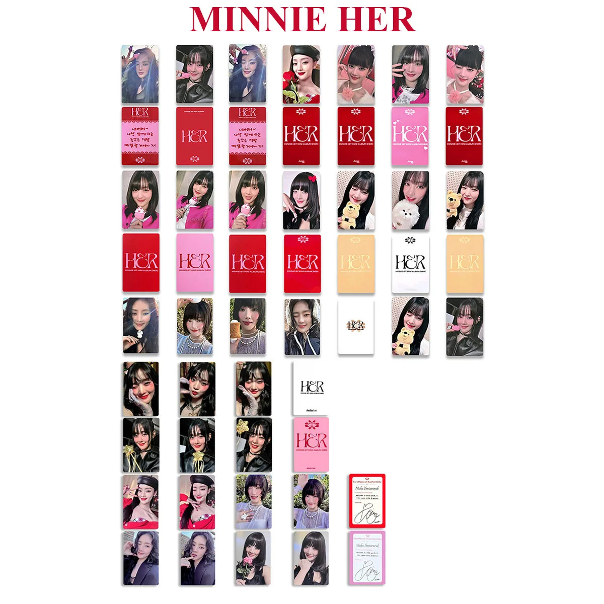

3/4/5 шт./компл. Kpop (G)I-DLE MINNIE HER Solo альбом AM MS K4 Ver Список фотокарточек глянцевые селфи-карты Трансляция открытка подарок для фанатов