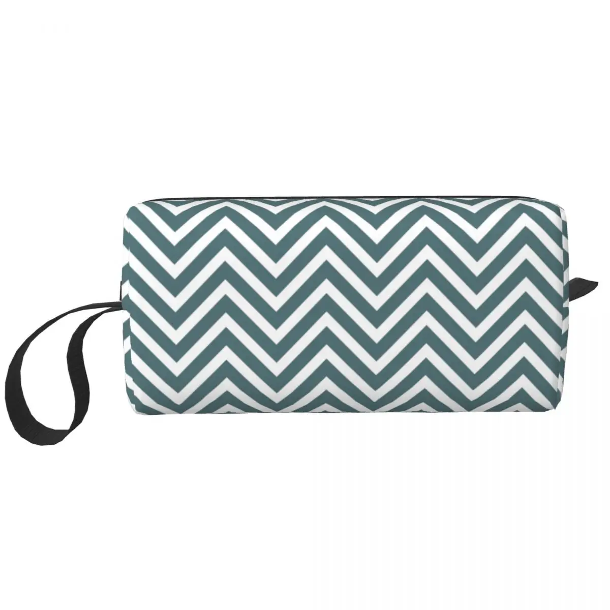 Travel Zigzag Pattern Toiletry Bag Kawaii Bohemian Geometric Makeup Cosmetic Organizer for Women Beauty Storage Bag Dopp Kit Box