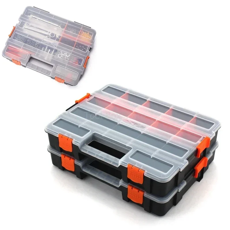 Case Parts Stacked Combined Electronic Component Organizer Tool Toolbox Multi-grid Box Storage Screw Workshop