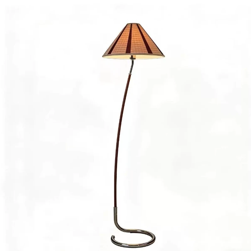 Field floor lamp, original design, antique style stepless dimming atmosphere fabric, living room floor lamp