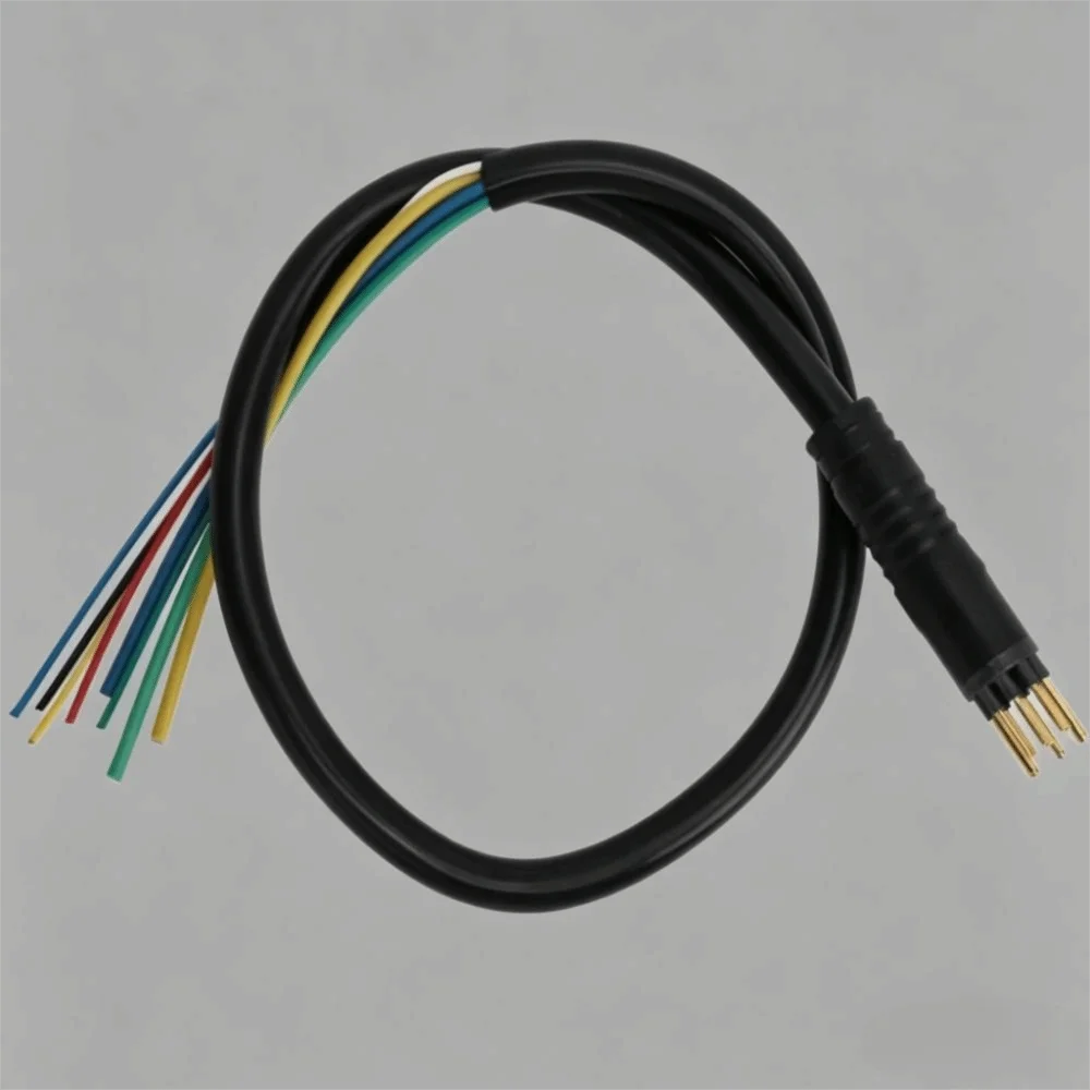9 Pin Electric Motor Wire Waterproof Lightweight Electric Scooter Wire Copper Black Scooter Motor Wire For Change Bike To E-bike