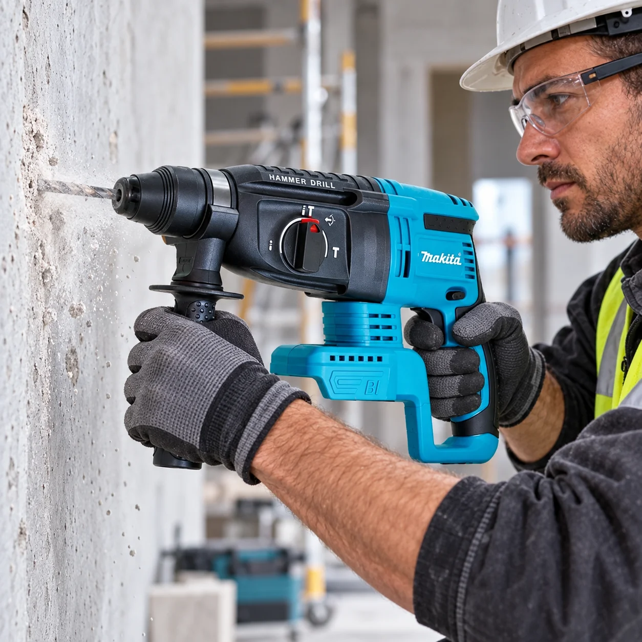 Original Makita DHR242 18V Brushless Rotary Hammer Drill 2J Impact Energy 24mm Concrete 4700 IPM 3-Mode Heavy Duty Power Tool