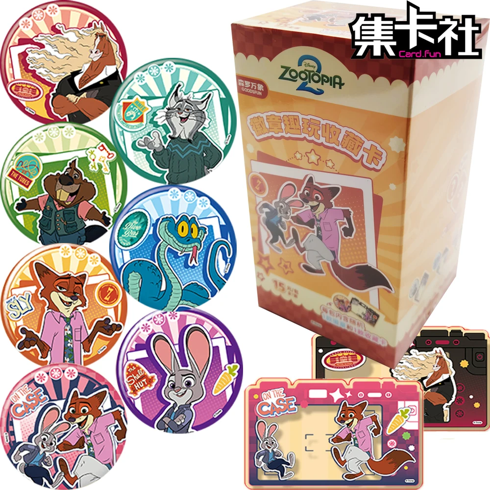 

CARD.FUN Original Zootopia2 Fun Peripheral Cards Badges Highly Popular Cartoon Star Collection Cards Fans Cosplay Toys Gifts
