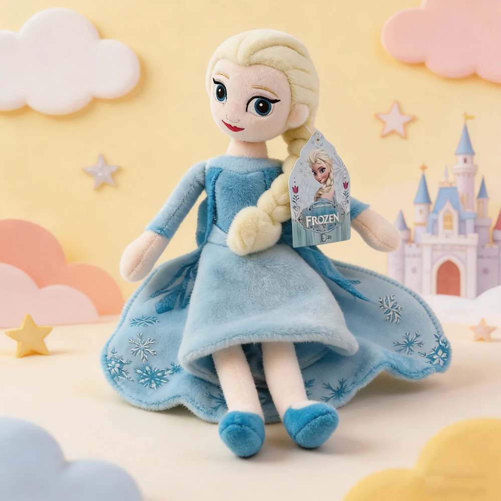 Disney 40cm Frozen Elsa Anna Princess Stuffed Plush Doll 30cm Olaf Toys Snowman Ice Sven Flareon Bruni Toy Christmas Gifts view 3