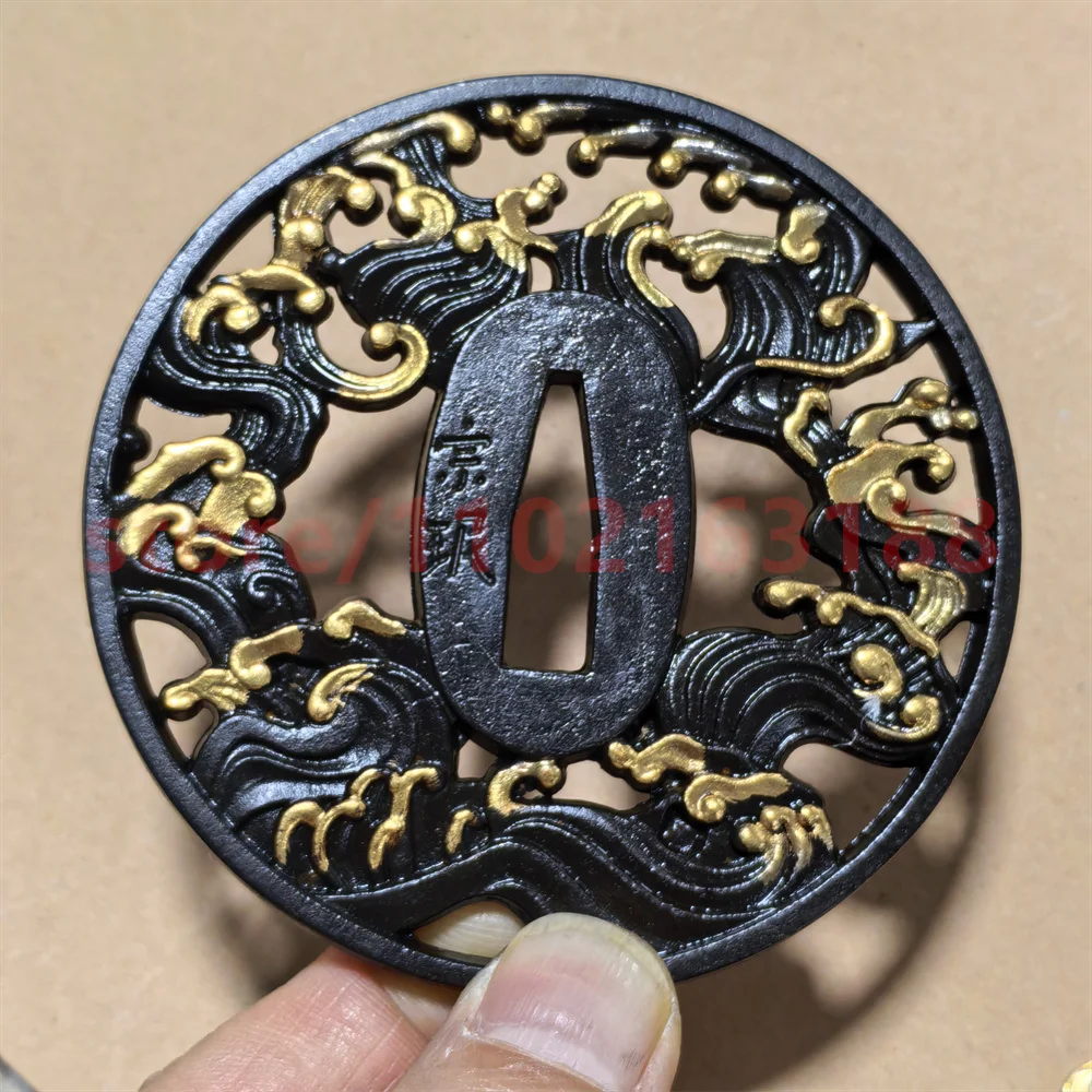Japanese Sword Parts Copper Tsuba Handguard Guard Brass Fuchi Kashira Menuki For Real Japan Samurai Katana Fittings Accessory