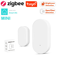 Tuya Zigbee Door Sensor Window Entry Sensor Security Burglar Door Sensor Alarm Smart Life Magnetic Door Sensor Alexa Google Home