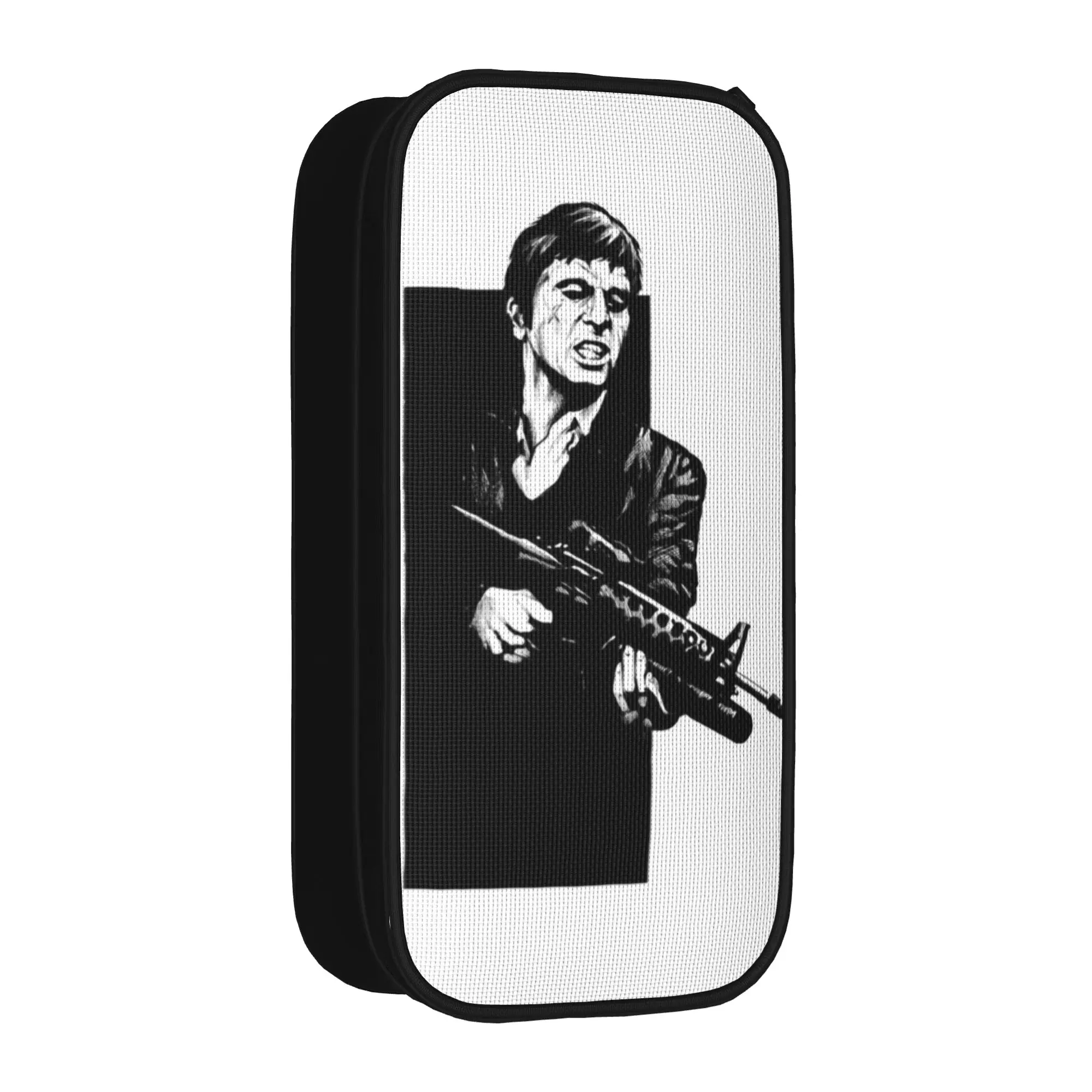 Lovely Scarface Tony Montana Pencil Cases Movie Big Pencil Pouch Pen for Student Large Bags School Supplies Zipper Stationery